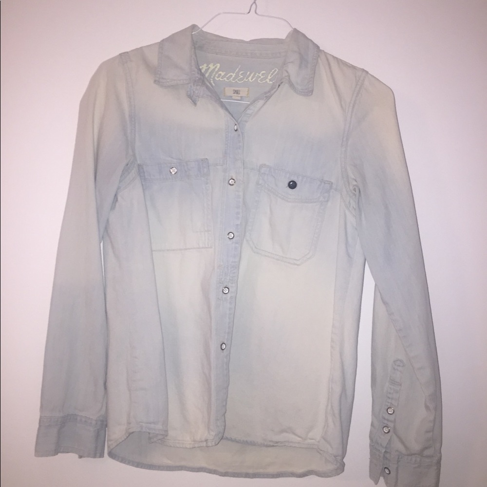 Madewell Distressed Denim (Chambray) Shirt